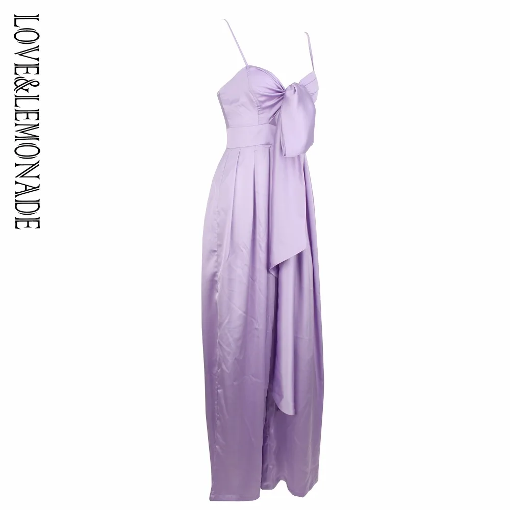 Love & лимонад светло фиолетовый свободные ремни лук Waistsuit комбинезон LM0879|strap