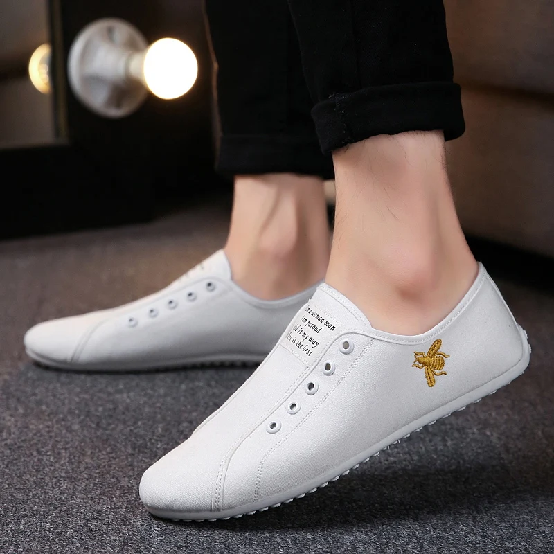 Новинка 2018 повседневная черная Тканевая обувь Мужская модная дышащая с мягкой