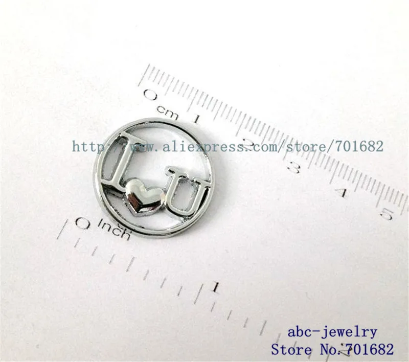 wholesales 10pcs I love U 22mm floating plate fit 30mm Floating Charm Locket zinc alloy as mom Dad friend sister grandma gift | Украшения и