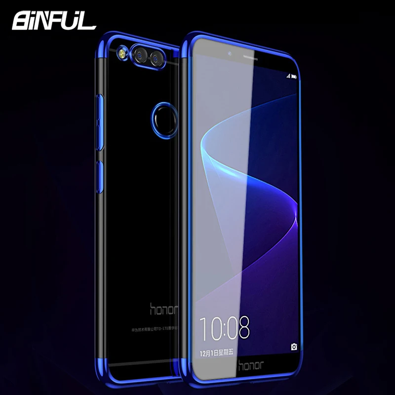 Чехол для Huawei Honor 7A прозрачный мягкий силиконовый тонкий чехол 7X Pro 8 8x8S телефона |