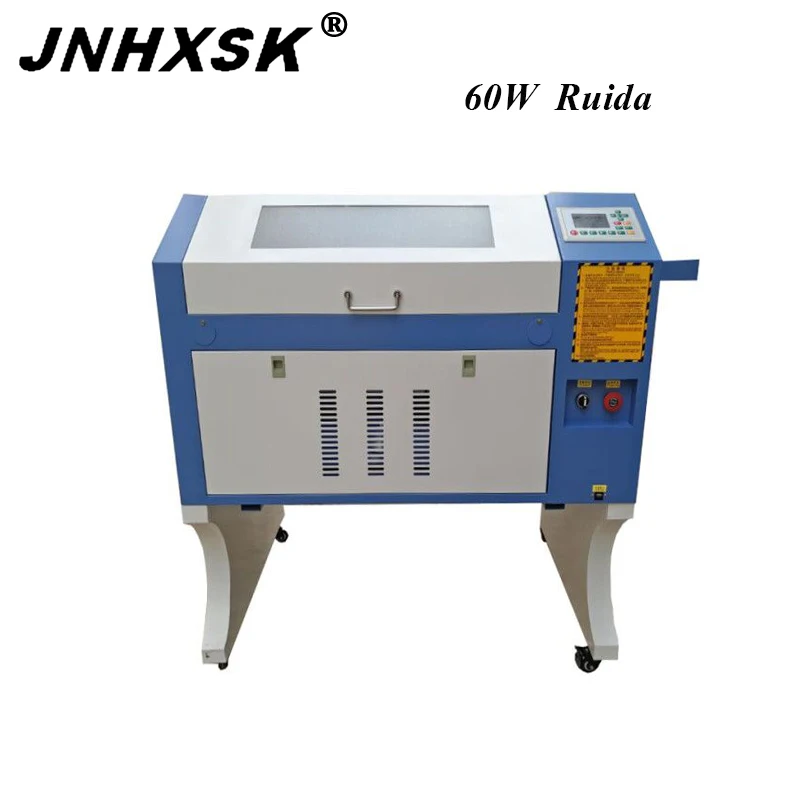Заводская распродажа Лучшая цена купить Jinan JNHXSK 60 Вт cnc CO2 400*600 мм лазерный