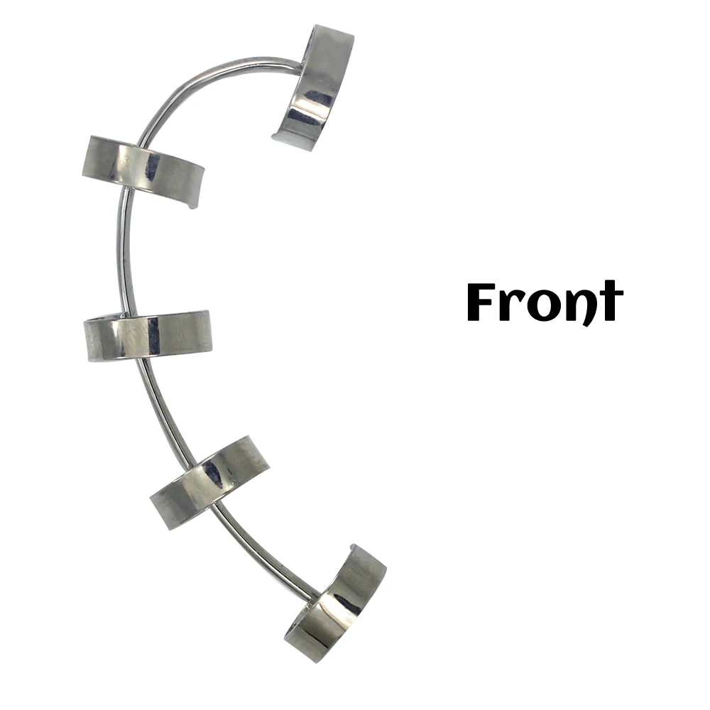 1 шт. Модные посеребренные металлические клипсы в стиле панк для женщин