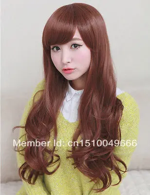 Parrucca парик СВОБОДНЫЙ КОРАБЛЬ&gt&gt&gt Мода Женщин Длинные Волнистые Вьющиеся Волосы