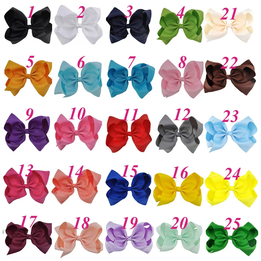 Заколки для волос 10 шт./лот 8 дюймов с большим бантом|ribbon hair clip|hair cliplarge bows |