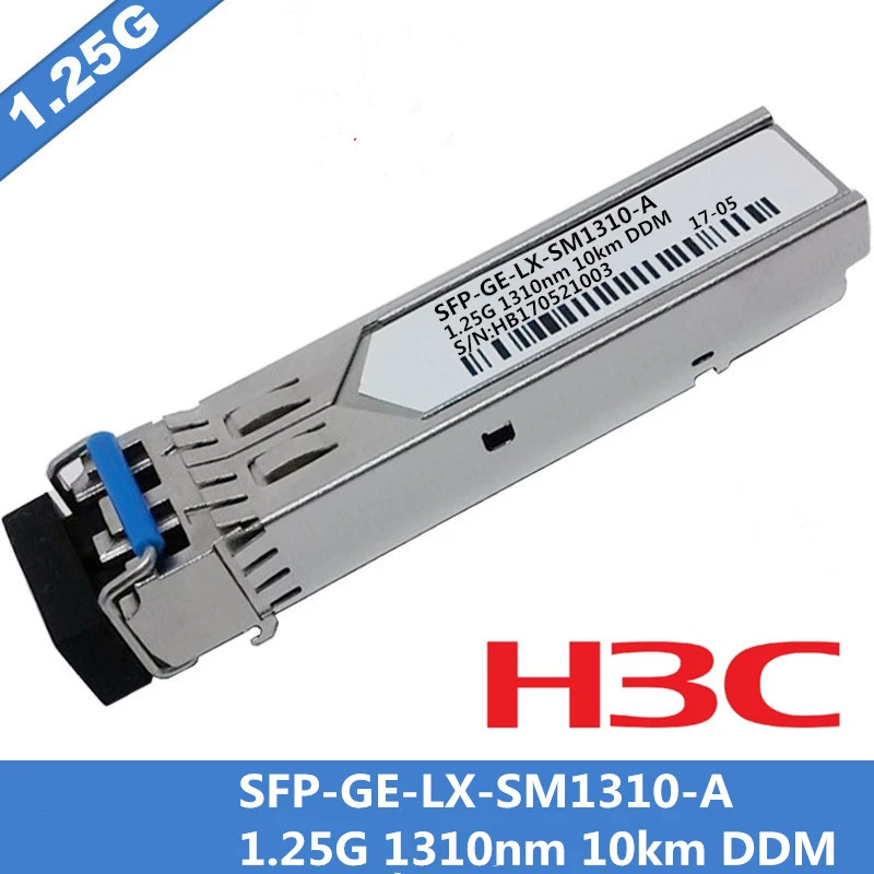 

Оптовая продажа 10 шт./лот для H3C SFP-GE-LX-SM1310-A SFP модуль приемопередатчика одномодовый LC 1000Base-LX 1,25G 1310nm SMF DDM 10km