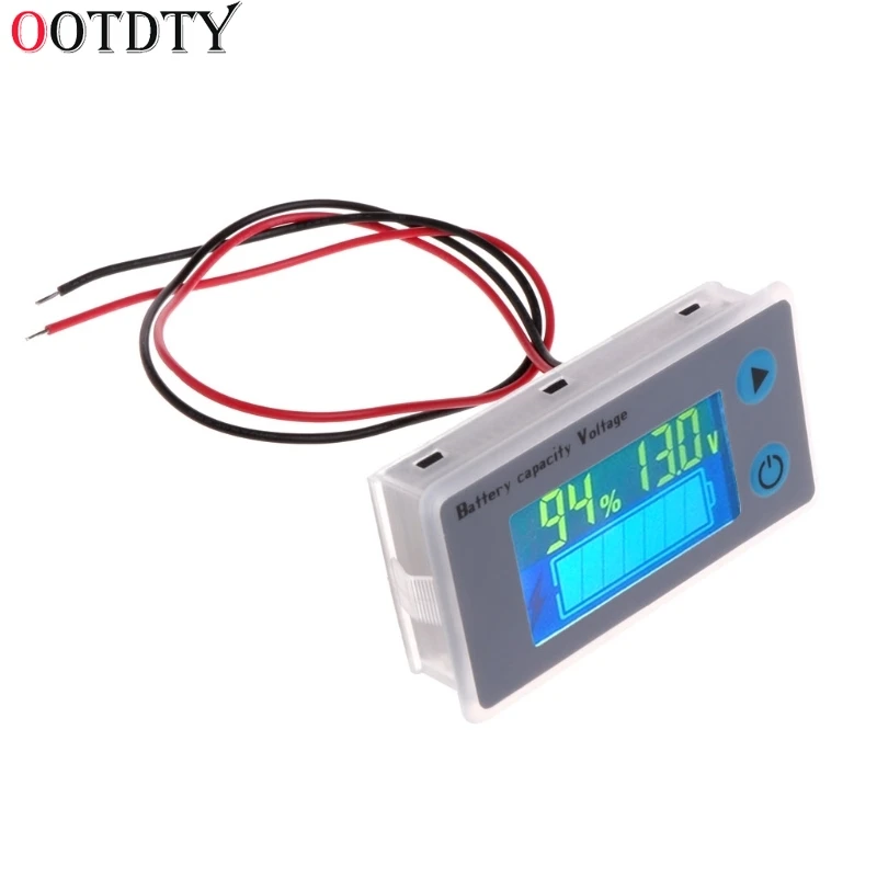 OOTDTY 1 шт. 10-100 в универсальный вольтметр емкости батареи тестер ЖК Автомобильный