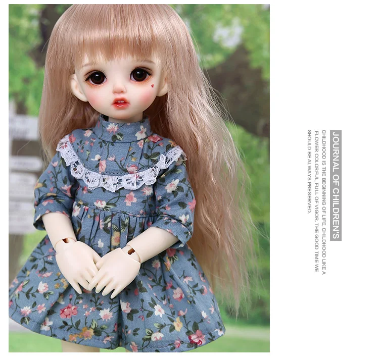 BJD одежда Кукла 1/6 Boby в китайском стиле ретро короткий рукав органная Складная юбка мода для девочек тело YF6 до 104 кукла аксессуары