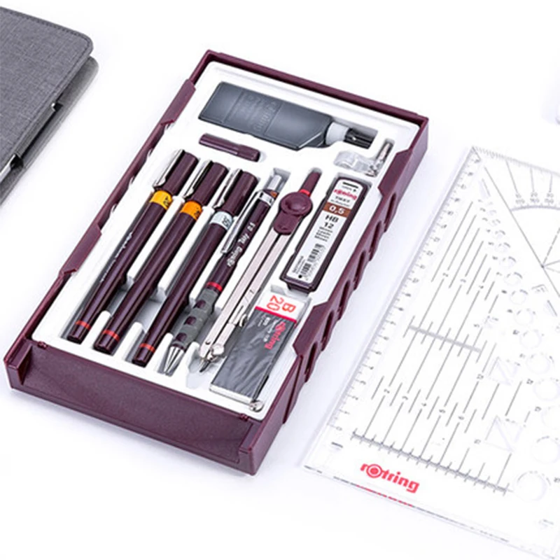 Германия Rotring Stylus Master Набор лайнер/механический карандаш/сменные