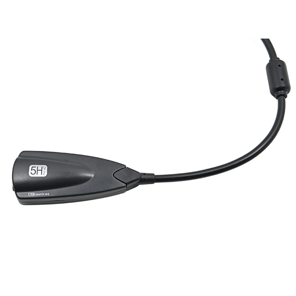 JZYuan 5HV2 Внешняя USB 2 0 Звуковая карта 7 1 канальный адаптер в 3D Виртуальная Аудио