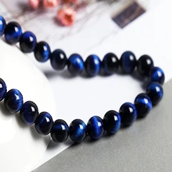 DYED ROYAL BLUE ААААА+ 13 цветов тигровый глаз камень Бусины Diy аксессуары для ювелирных изделий ручной работы драгоценных камней свободные бусины завод Dire - Цвет: DYED ROYAL BLUE