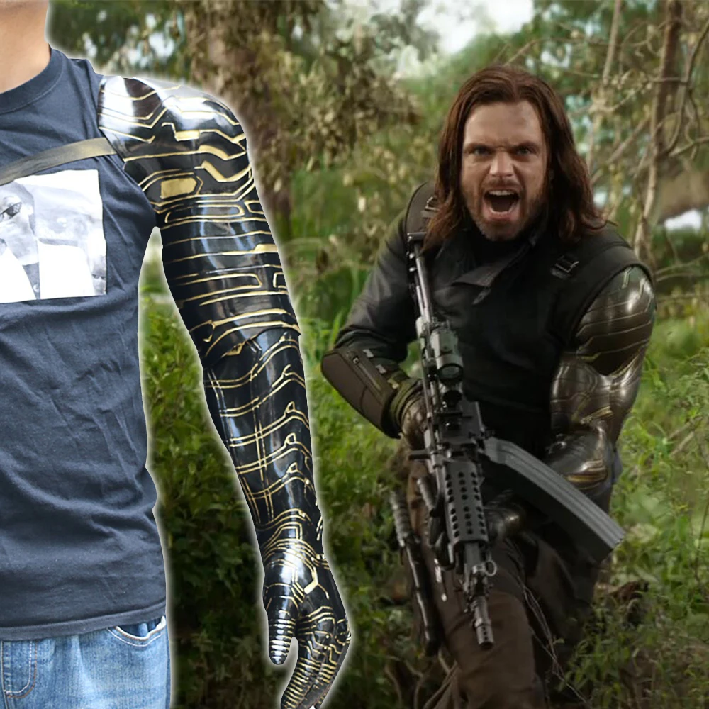 2018 Фильм Мстители: война бесконечности зимний солдат Arm Bucky Barnes косплей костюм