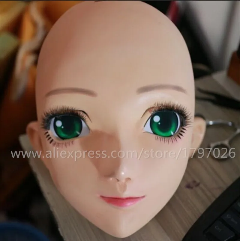 C2-008) потрясающий, силиконовый половина головы Аниме Kigurumi Карнавальная маска Япония персонажа из мультфильма Kiger маска