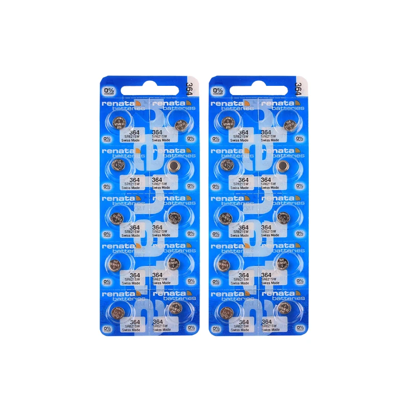 RENATA 20 шт./2 карты 364 SR621SW 621 Аккумулятор для часов 1 55 в 18 мАч Renata батареи| |