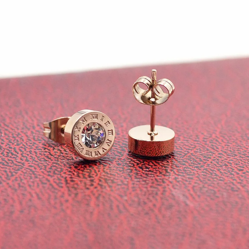 2019 новые высококачественные одиночные круглые хрустальные розовые серьги для