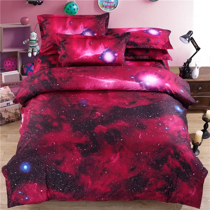 Galaxy постельное белье современный Twin Queen размеры Вселенная космического
