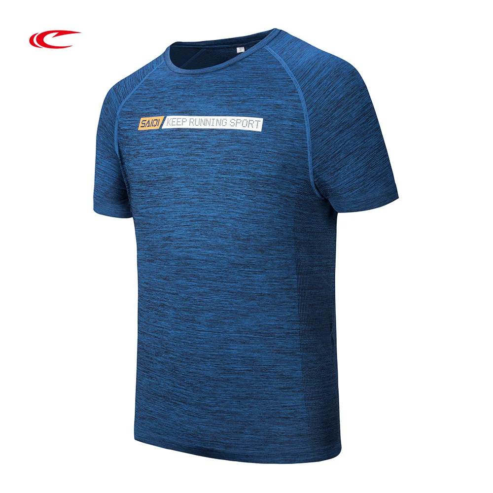 SAIQI Горячая быстросохнущая компрессионная Спортивная футболка для йоги мужская