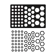 Hexagon shape Свинья, для рукоделия, металлические режущие штампы, высечки, открытки, украшения для скрапбукинга, бумага, ремесло, нож, форма, лезвие, трафареты, штампы - Цвет: Hexagon shape