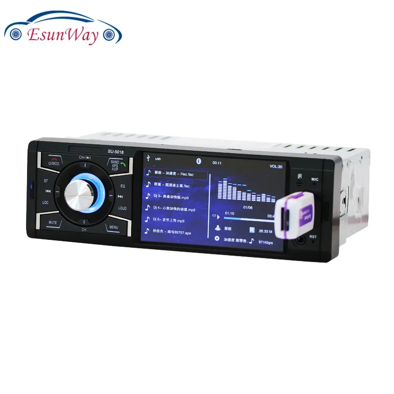 Авторадио bluetooth автомобильный аудио плеер Автомобильный Радио тюнер 1 DIN с HD