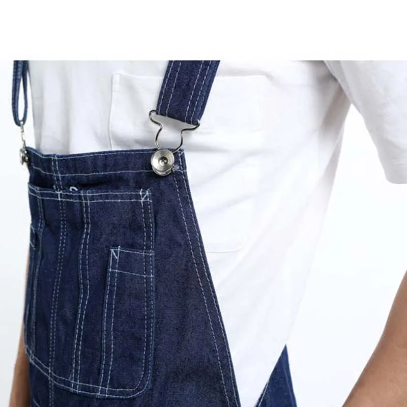 Новинка модные Свободные мешковатые джинсовые комбинезоны мужские джинсы брюки