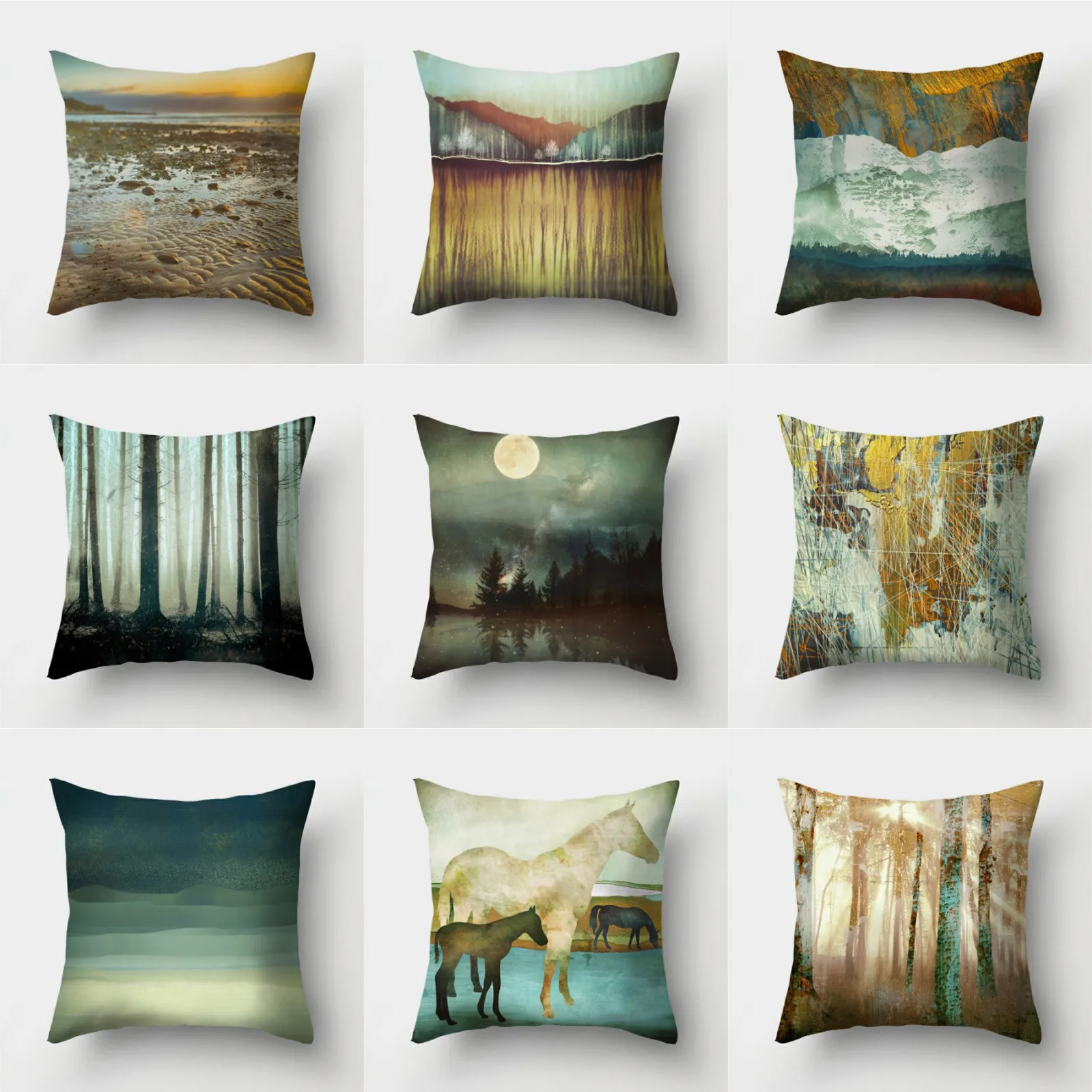 

18'' Polyester Cushion Sofa Pillow Waist Decor Case Throw Cover Home