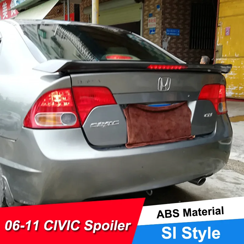 JNCFORURC Задняя Крышка багажника автомобильные Спойлеры для Honda Civic 8th 05 06 07 08 09 10 11