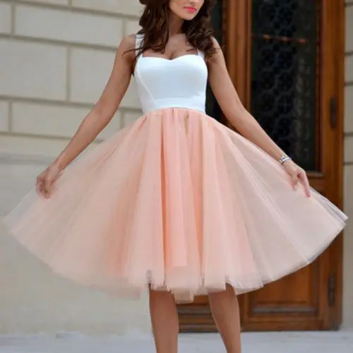 Fashion Women Lace Party Lady Summer Knee-Length Beach Sundress Ball Gown Dress | Женская одежда