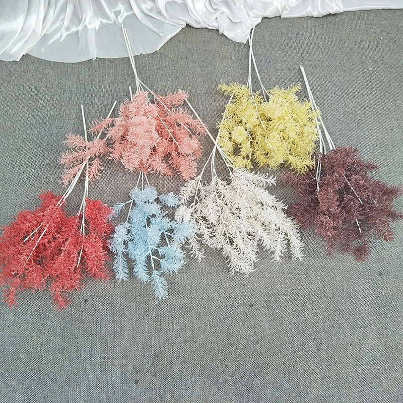 60cm Artificial Flower Simulation Small Foggy Plants Artificial Flowers Wedding Home Decoration Fake Flower Party Baby Shower