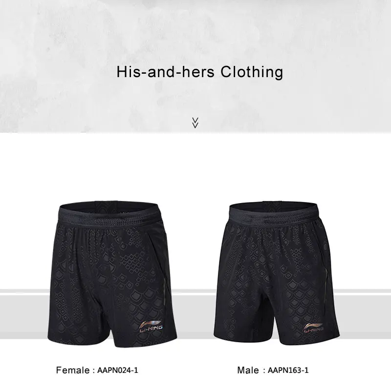 Распродажа) Li-Ning женские настольные теннисные шорты, обычные, подходят для сборной, дышащие спортивные шорты AAPN024 WKD584