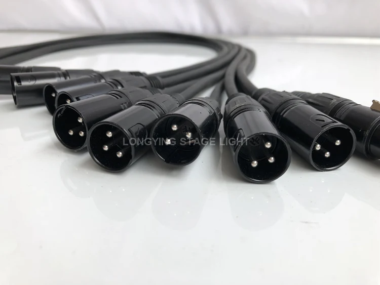 ; набор из 10 шт./лот 1 м-10 м DMX кабель Dmx512 сценическое освещение 3 контактный разъем сценическое освещение оборудование для диджея, Марка DMX