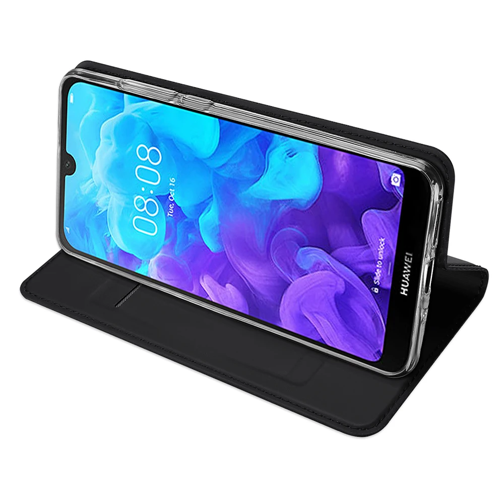 чехол на Huawei Honor 8S DUX DUCIS флип Чехлы для Роскошный PU кожаный кошелек Обложка хуавей