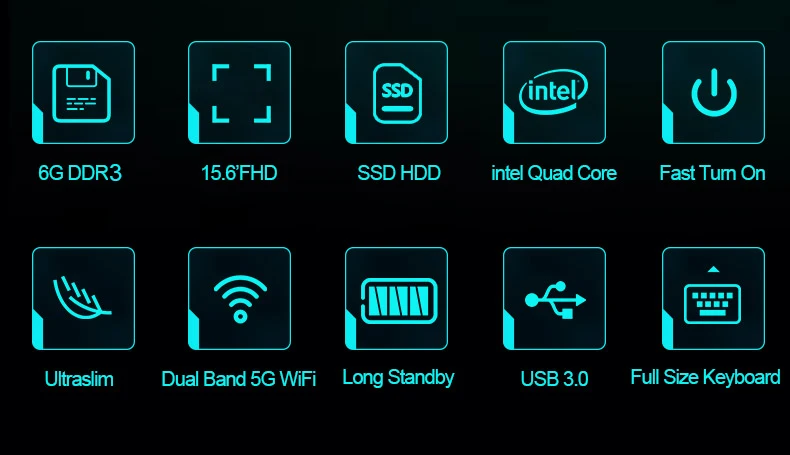 YEPO ноутбук 15,6 дюймов ноутбук Intel четырехъядерный процессор с 6 ГБ ОЗУ 64 Гб eMMC 512 ГБ SSD rom ультрабук Windows 10 1920x1080P