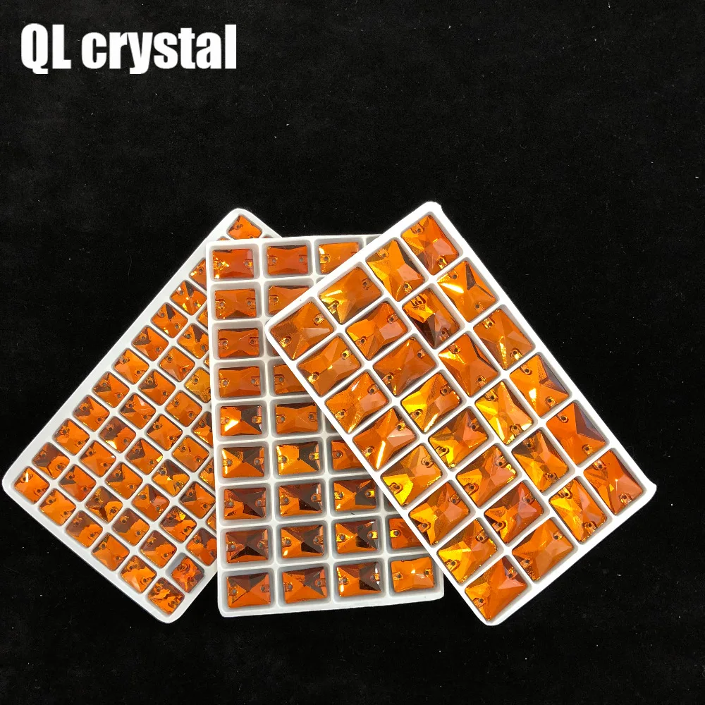 8x10,10x14,13x18 мм красный кофе пришить Кристалл горный хрусталь Flatback для свадебного платья DIY Одежда, обувь, сумки аксессуары