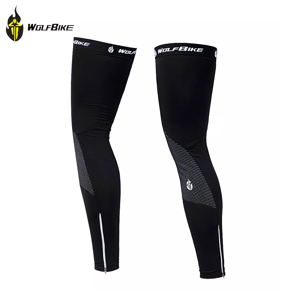 

WOLFBIKE Cycling Leg Warmers Winter Compression Knee Pad Protector Leg Sleeves Outdoor Sports Safety Soccer Running Leggings