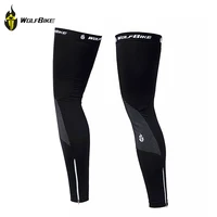 wolfbike cycling leg warmers winter compression knee pad protector leg sleeves outdoor sports safety soccer running leggings