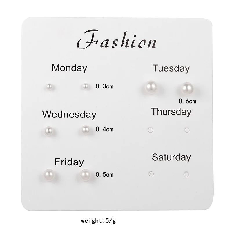 Женские серьги-гвоздики 4 пары/компл. с имитацией жемчуга корейские украшения