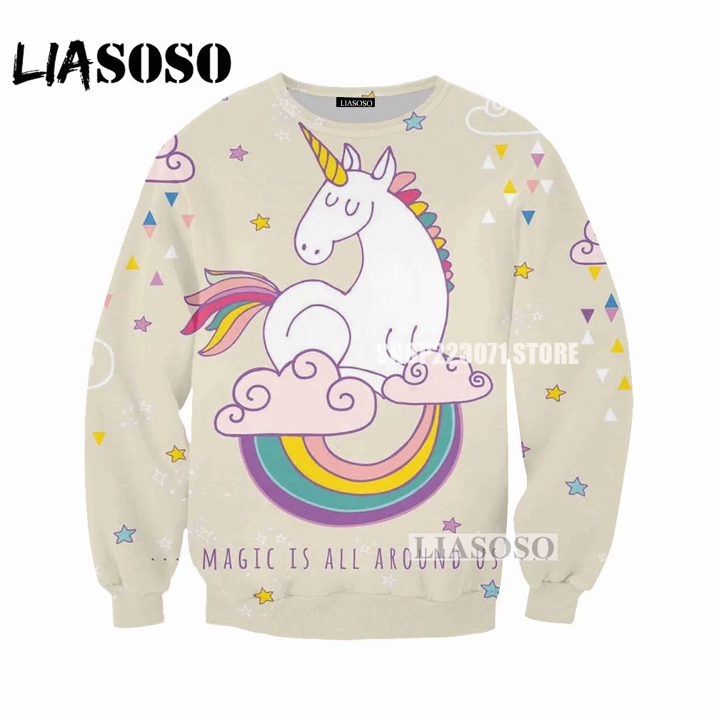 LIASOSO 2019 последняя Для мужчин и женщин толстовка с героями мультфильмов