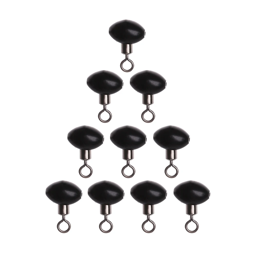 10Pcs Rolling Connector Fishing Tackle Running ledger zip slider beads swivels zig pulley clip line rigs Fishing Accessories