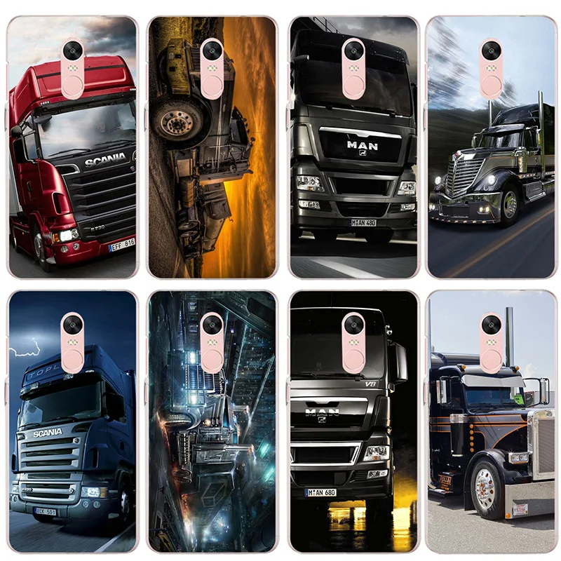 Cases for Xiaomi Mi Redmi Note 3 3S 4 4X 4A 5 5S 5A 6 6X 6A 8 A1 Pro Plus Max 2 Bags Super Cool Heavy Truck Car