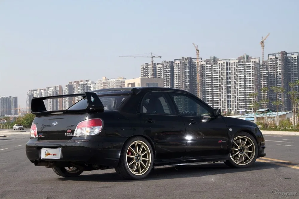 Спойлер на заднюю крышу из углеродного волокна для Subaru Impreza WRX 2002 2007|spoiler wing|window