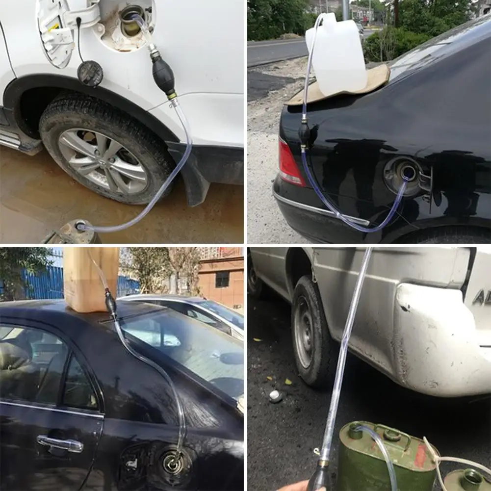 Автомобильный сифон шланг для переноса жидкости ручной силиконовый насос на
