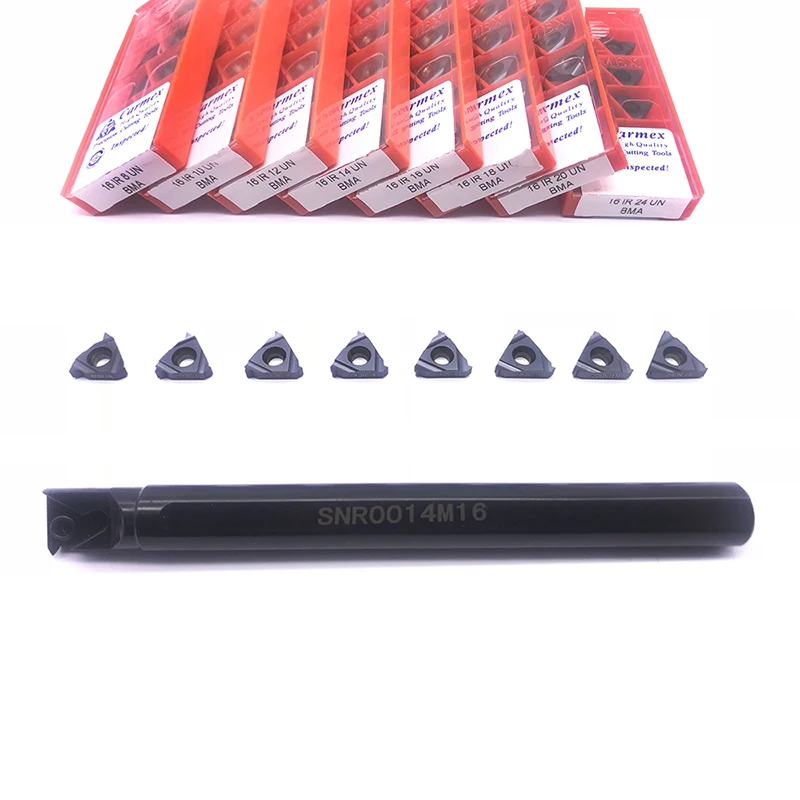 Carmex 1 шт. SER1212H16 SER1616H16 SER2020H16 токарный инструмент с резьбой + 10 16IR 8UN 10UN 12UN BMA