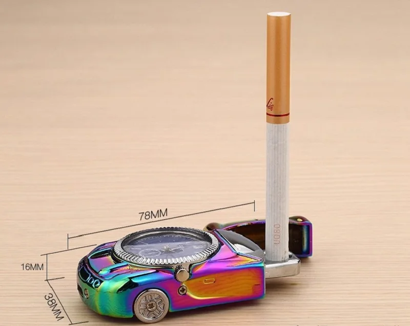 2-в-1 элегантная обувь на платформе USB Зажигалка металлическая электрическая часы