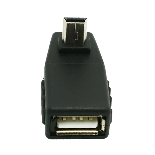 90 градусов вниз анллагл USB мама к Мини Мужской OTG адаптер для автомобиля AUX