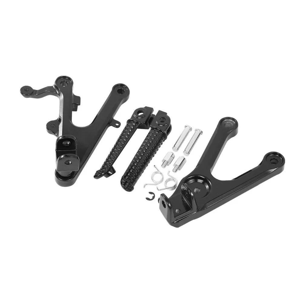 Передняя Подножка для мотоцикла подножки кронштейн черный Yamaha YZF R6 R 6 YZFR6 2003 2005