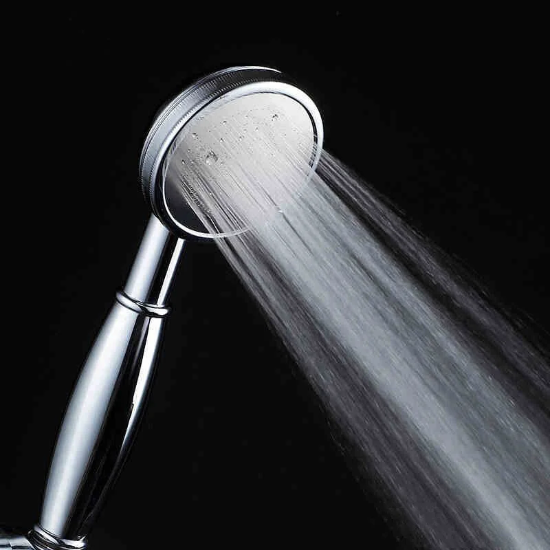 Pressurized Water-saving Electroplating Shower Head Handheld Booster Bathroom Rain Thick Hole and Fine | Обустройство дома