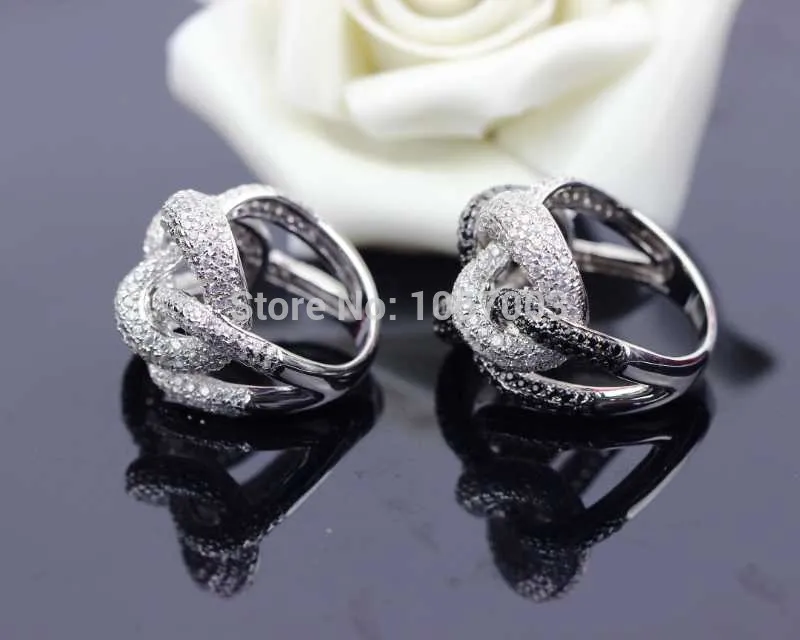 Hollow out clover Free Shipping court palace luxury 925 Sterling Silver Ring shine Fine fashion party wedding ring XA122 | Украшения и