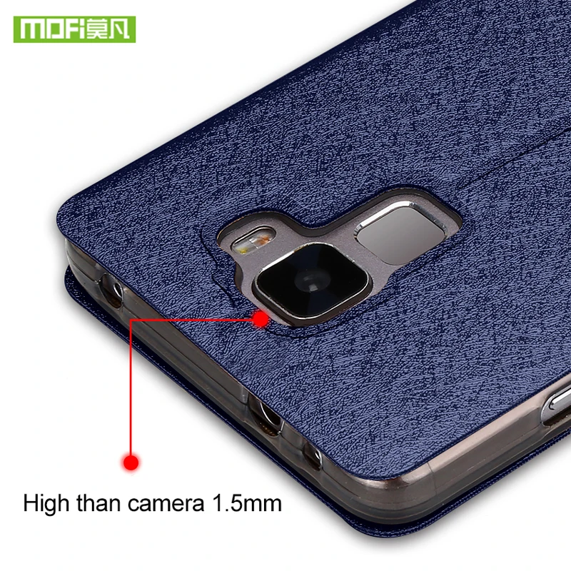 Mofi Смартфон Чехол для Huawei Honor 7 Чехлы Flip Cover силиконовый PU кожа 5,2-дюймовый Роскошный Coque Оригинальный Бизнес Fundas.