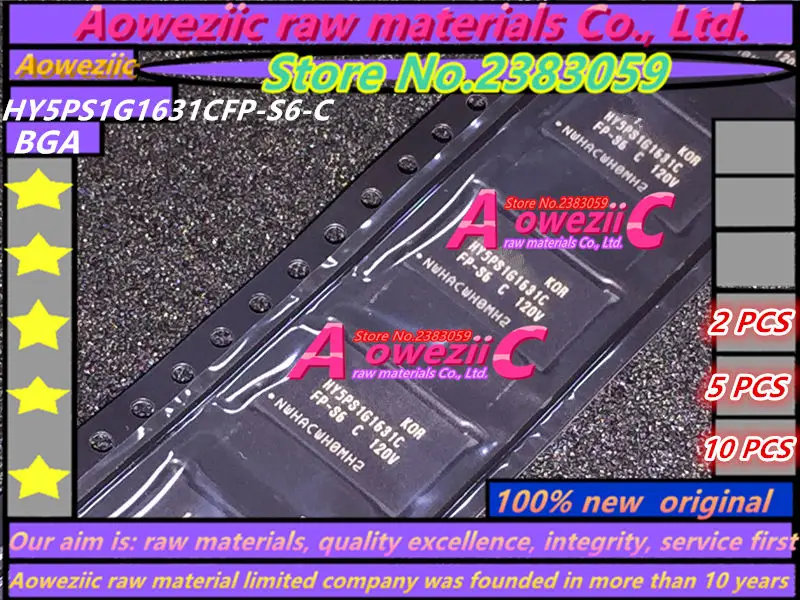 

Aoweziic 100% new original HY5PS1G1631CFP-S6-C HY5PS1G1631CFP BGA Memory chip
