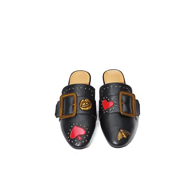 Stylesowner/2018 г. летние Универсальные женские шлепанцы из натуральной кожи на плоской