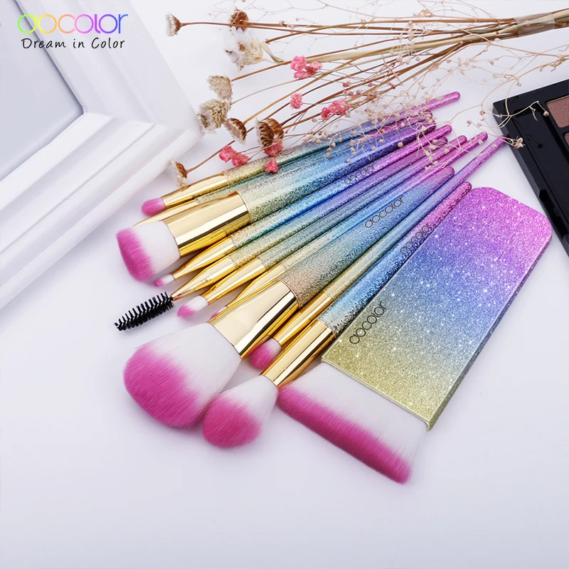 Набор кистей для макияжа Docolor 11 шт. набор профессиональных верх из синтетического